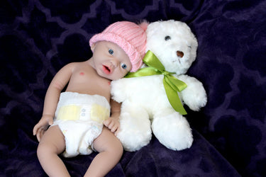 Realistic Full Body Silicone Baby Doll Reborn Preemie 14" 3.4 lbs Platinum Silicone Dolls Lifelike Real Weighted Babies Ecoflex Bathtub Baby